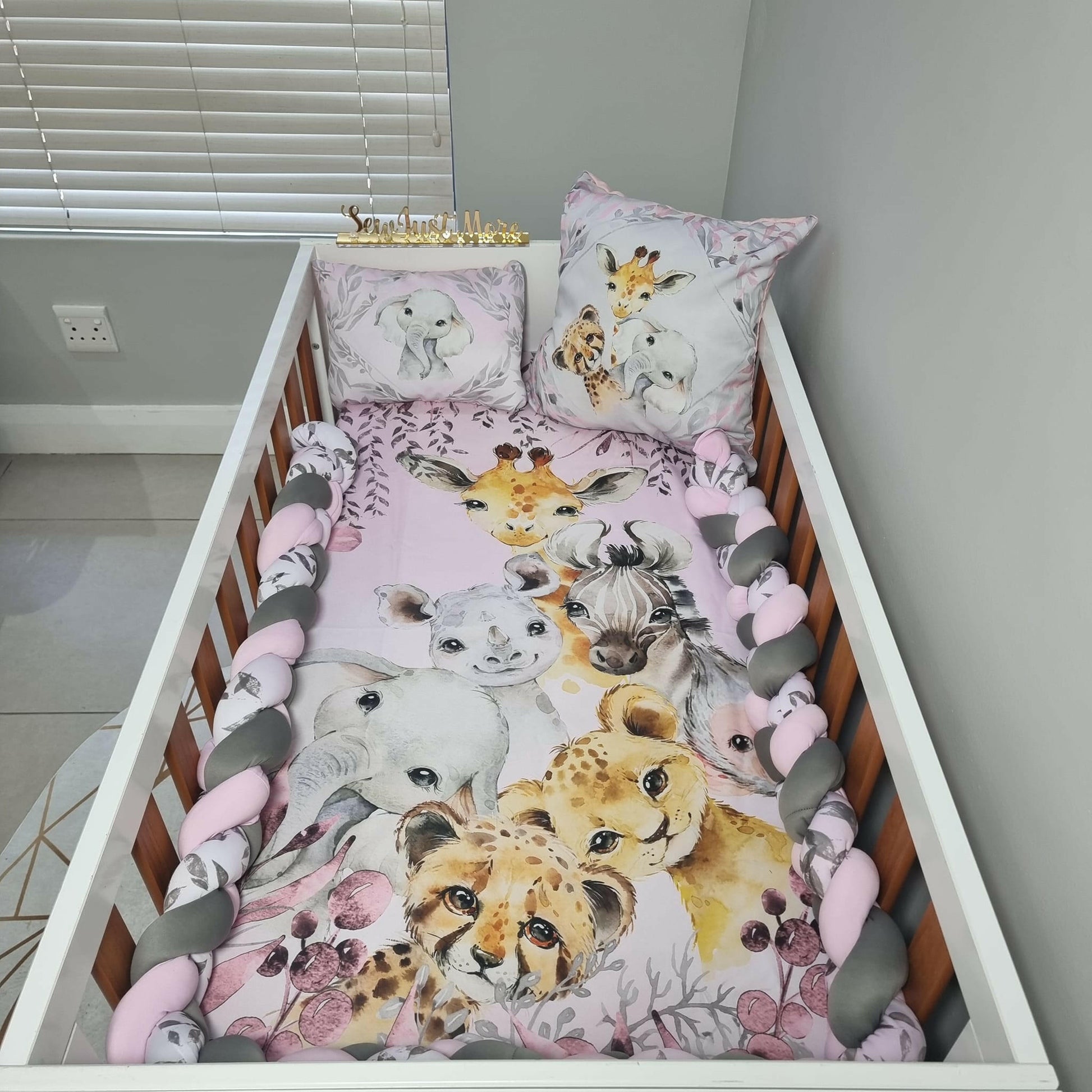 Pink and Grey Safari - Sew Just More