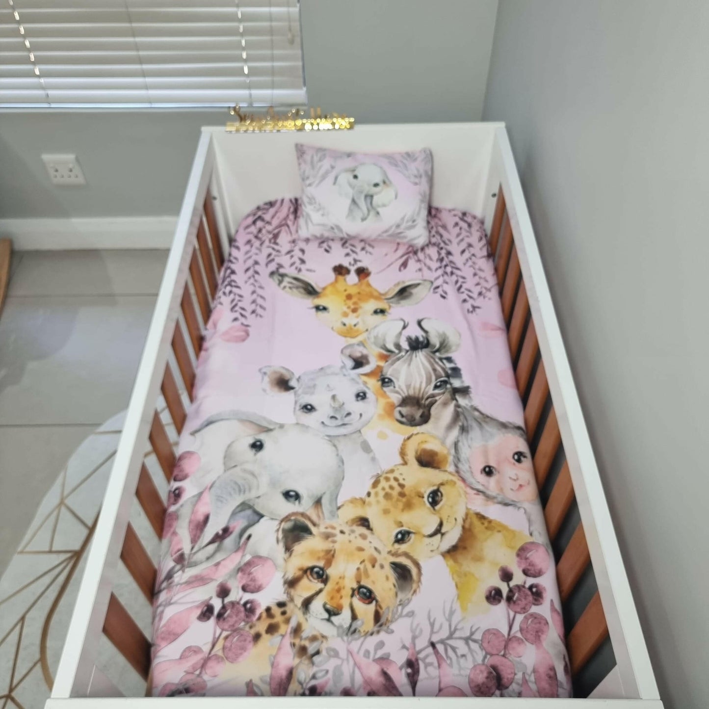 Pink and Grey Safari - Sew Just More