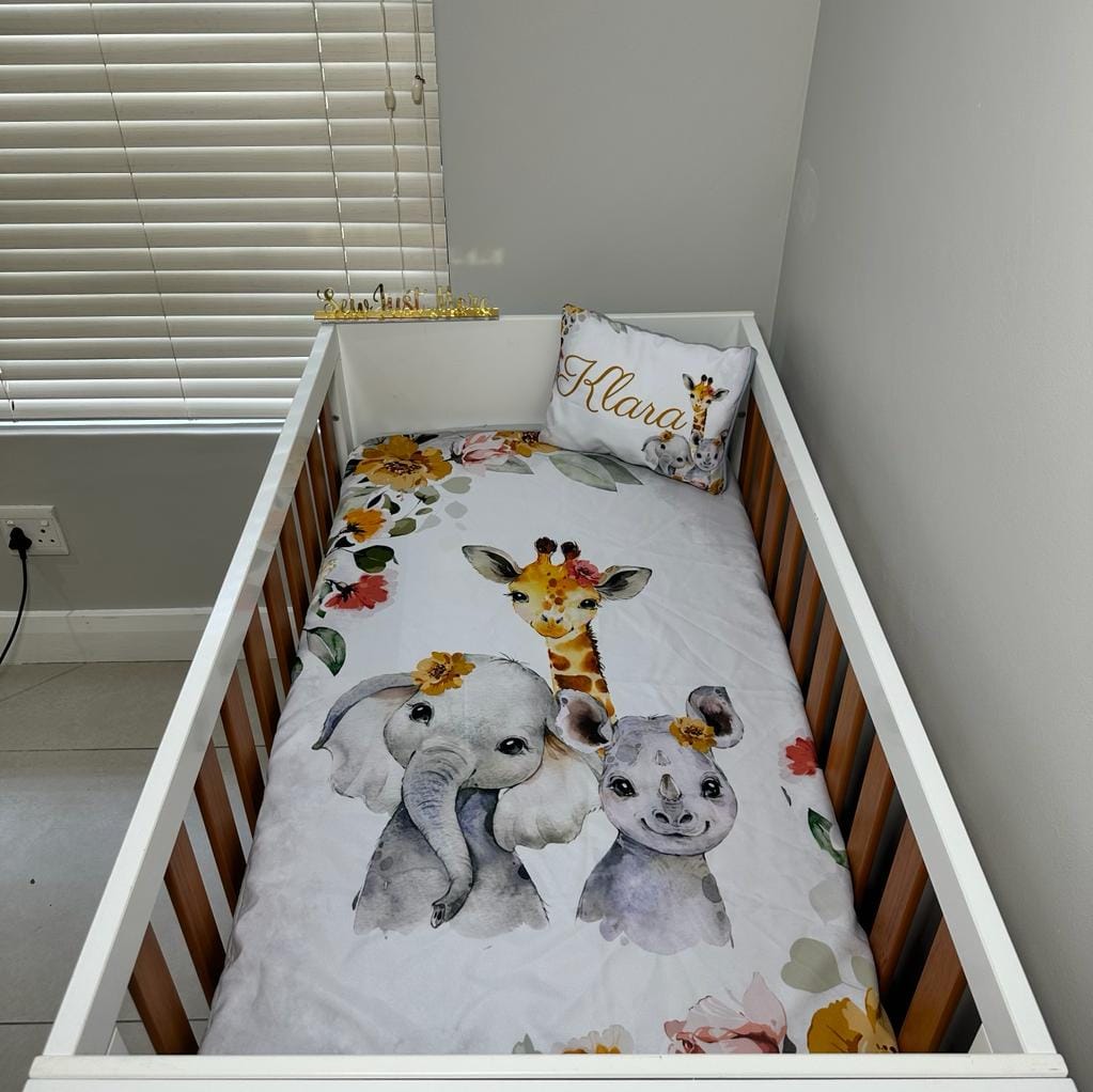 Dusty Pink and Mustard floral Safari - Sew Just More