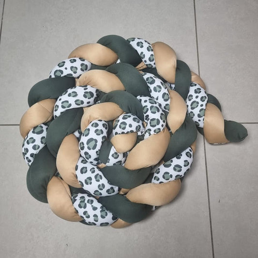 Cheetah spots, olive green and safari brown - Sew Just More