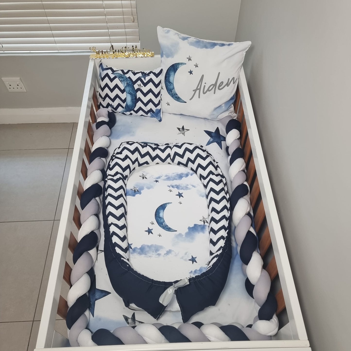 Navy Moon and stars - Sew Just More