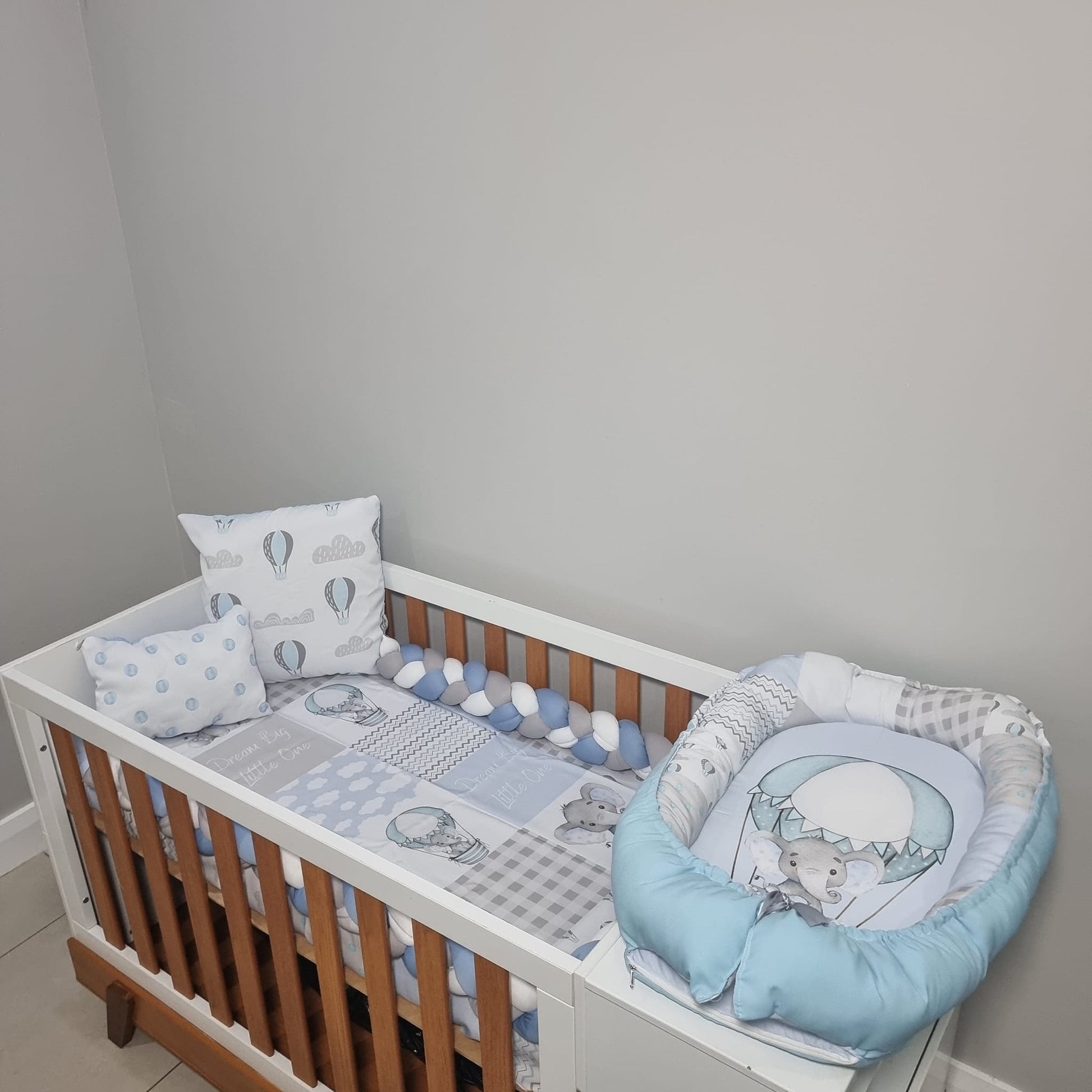 Soft Blue Air balloon Ellie - Sew Just More