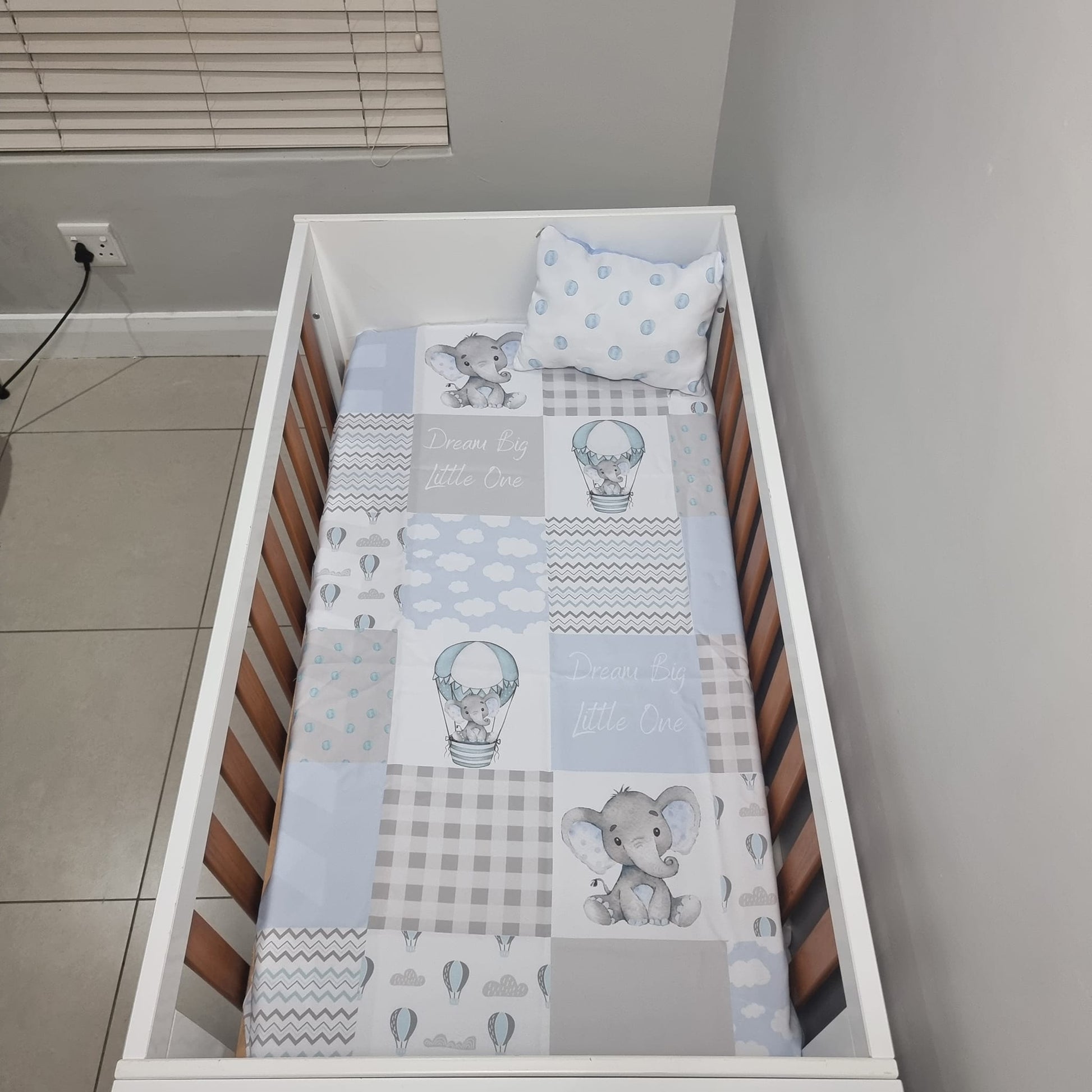 Soft Blue Air balloon Ellie - Sew Just More