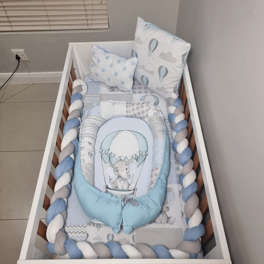 Soft Blue Air balloon Ellie - Sew Just More