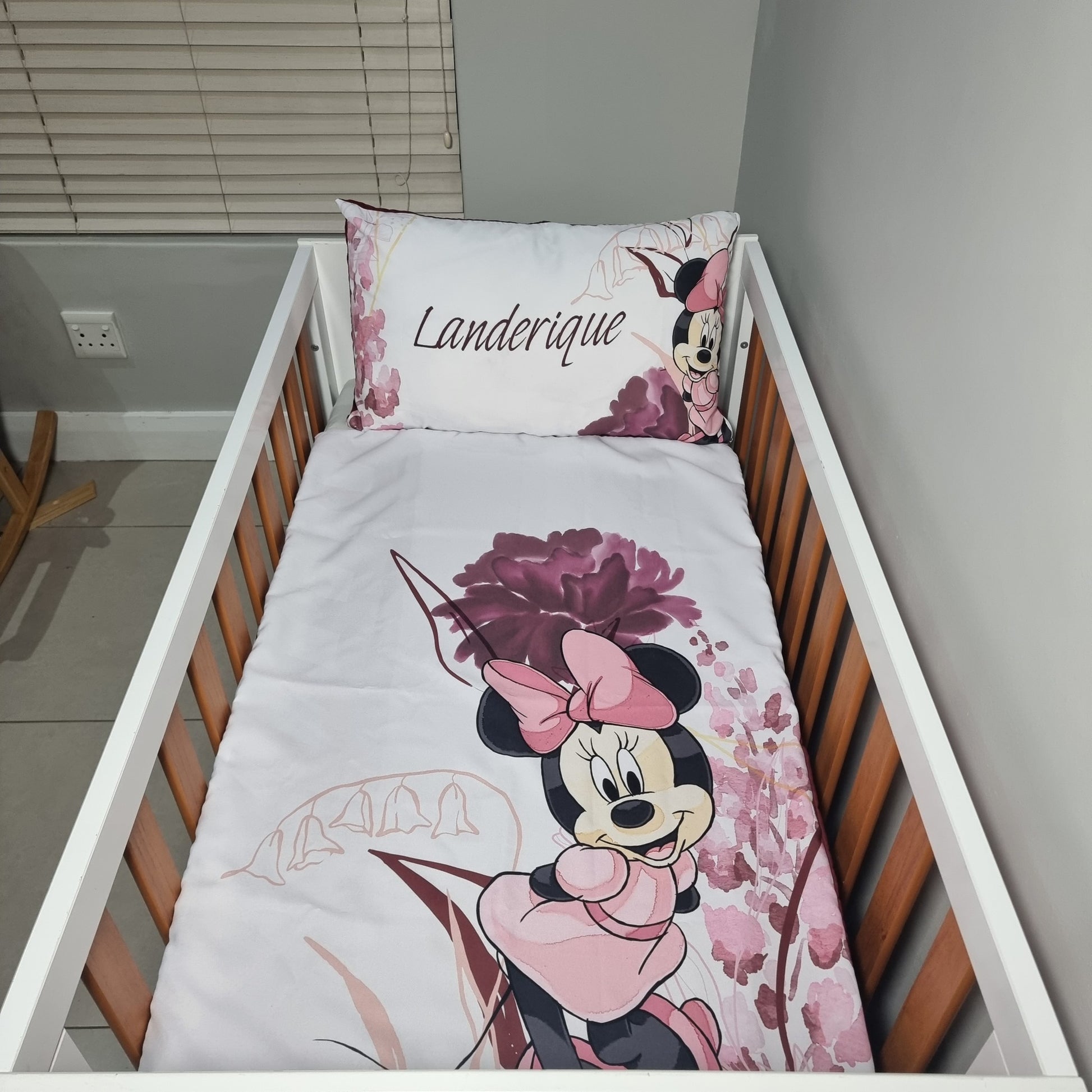 Maroon and Dusty Pink Minnie Mouse - Sew Just More