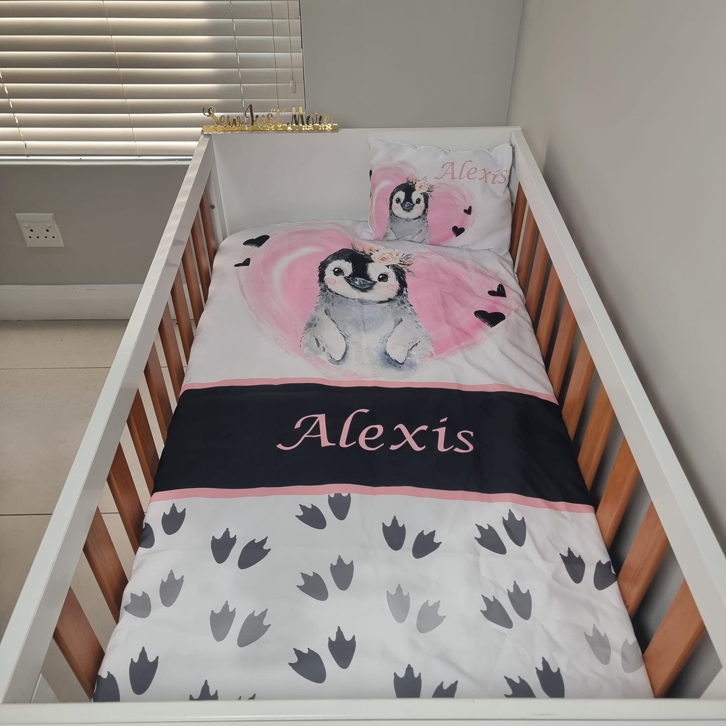 Pink Pawsome Penguin - Sew Just More