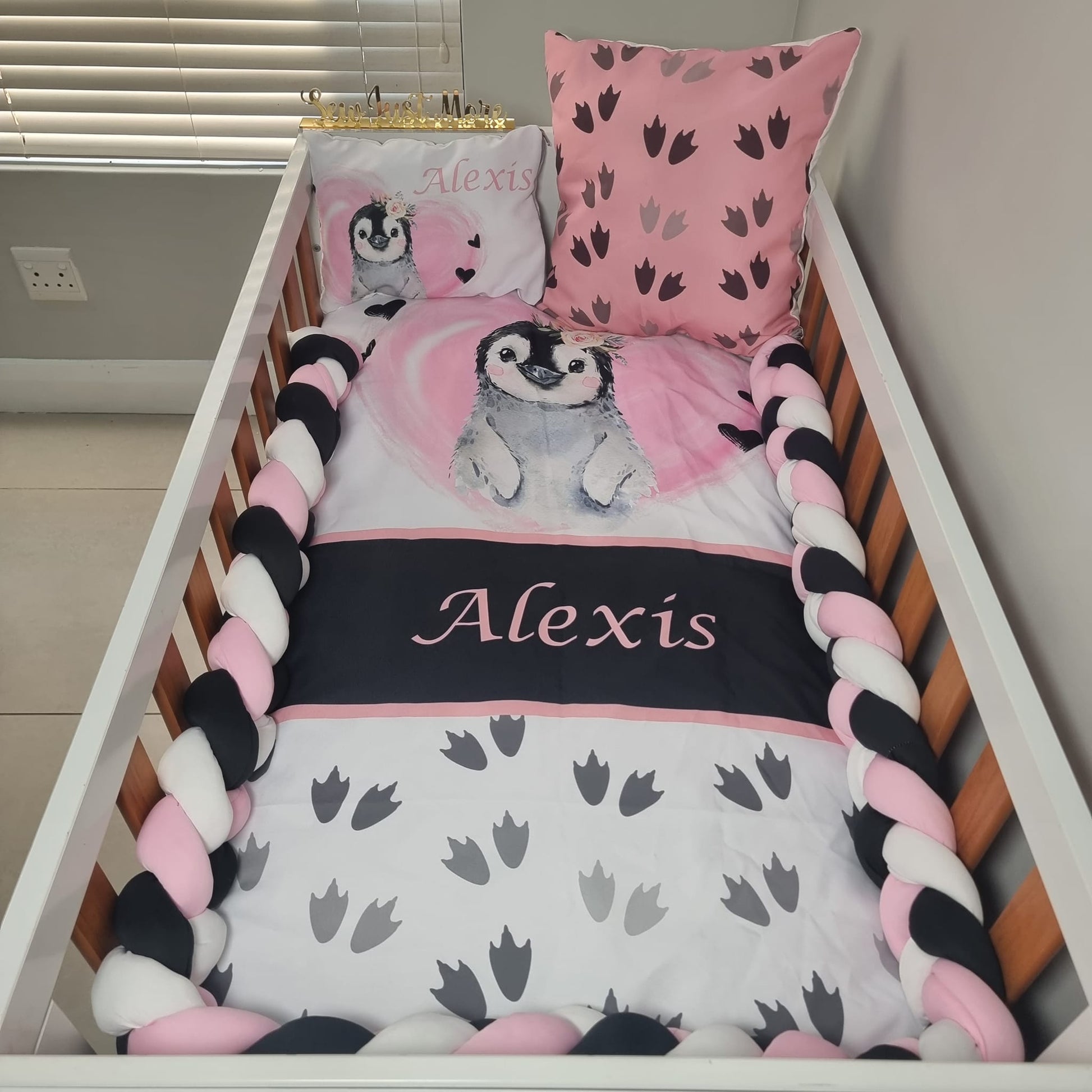 Pink Pawsome Penguin - Sew Just More