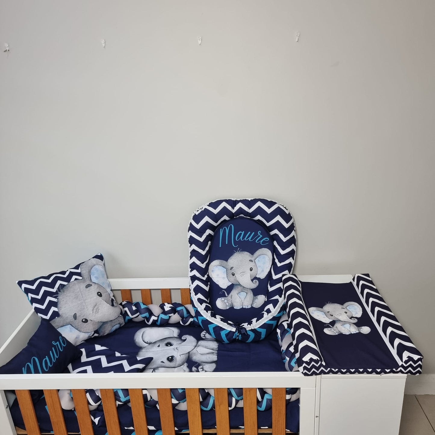 Double sided Navy White/Navy Teal Ellie - Sew Just More