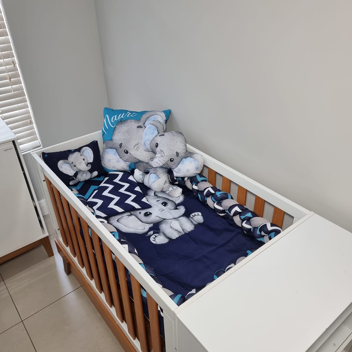 Double sided Navy White/Navy Teal Ellie - Sew Just More