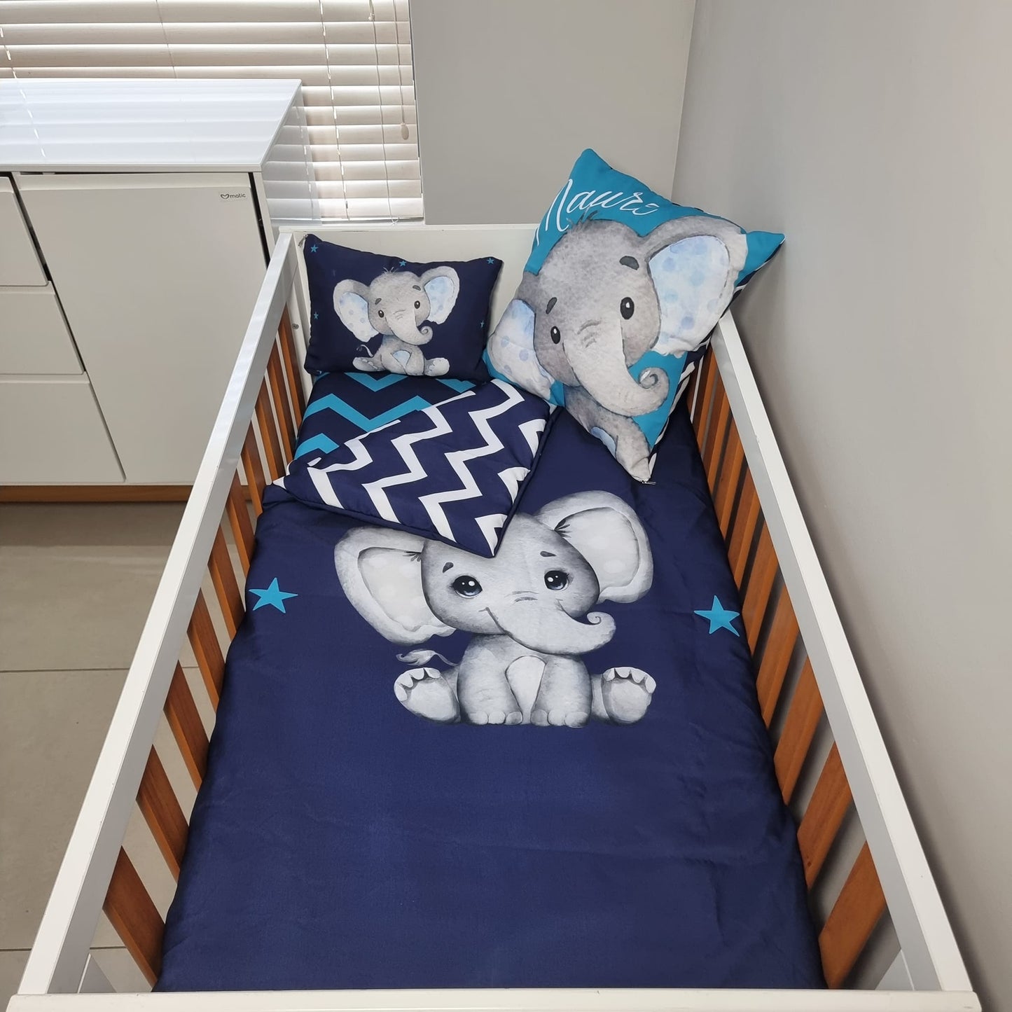 Double sided Navy White/Navy Teal Ellie - Sew Just More