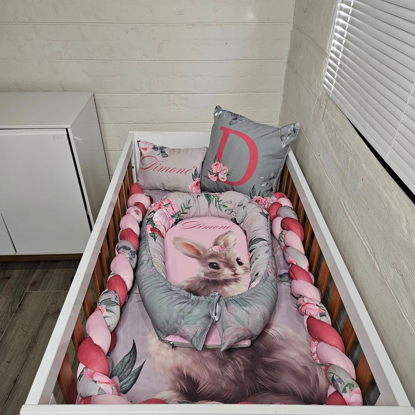 Eucalyptus Peony Bunny Baby Nest