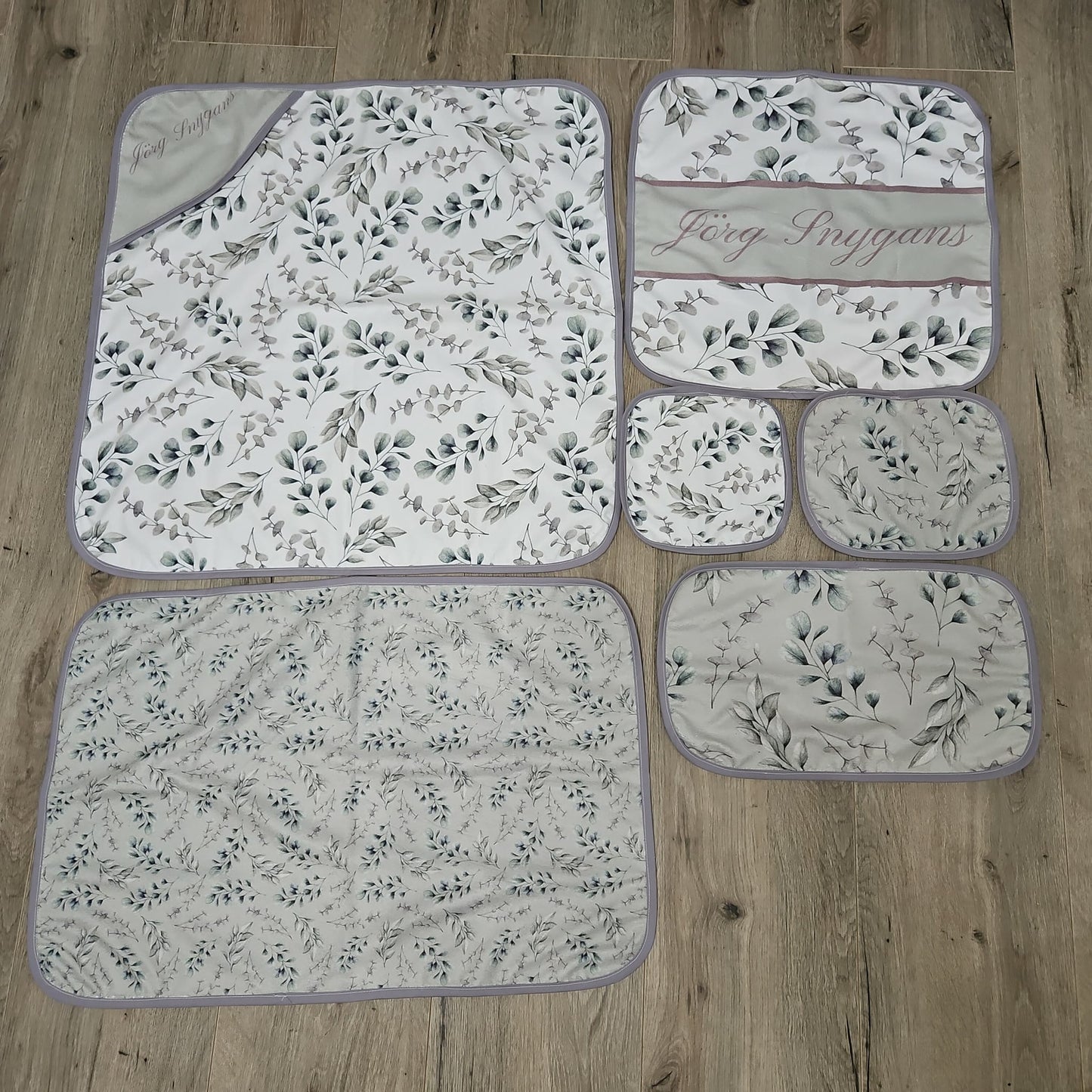 Sage Pennygum cot linen