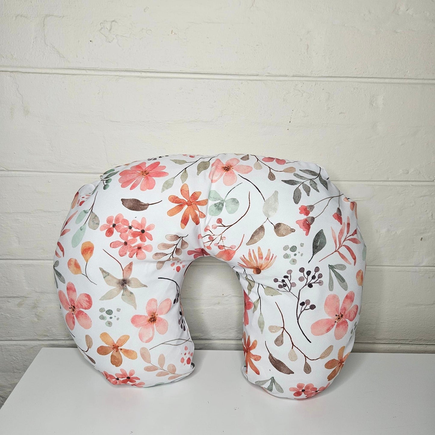 Boho Pink Floral nursing pillow