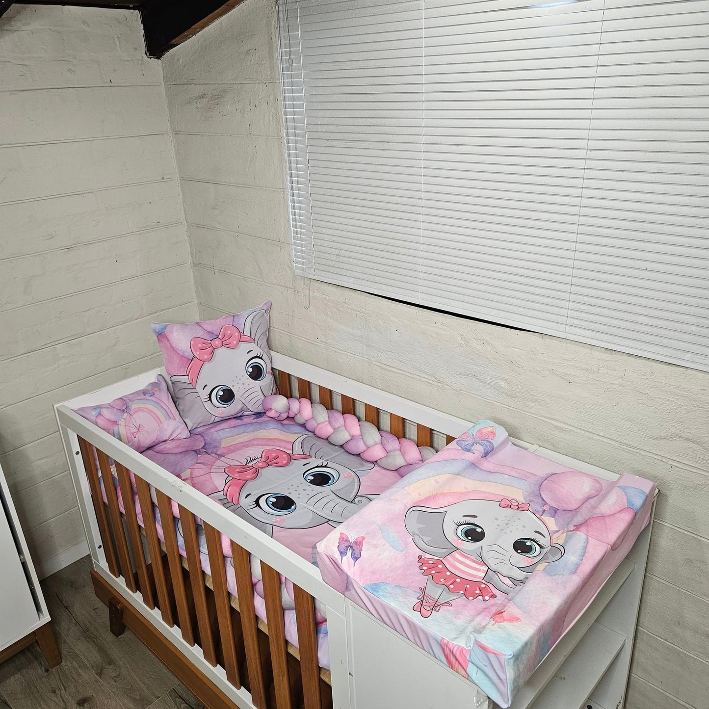 Magical Rainbow Cartoon Ellie waterproof changing mat