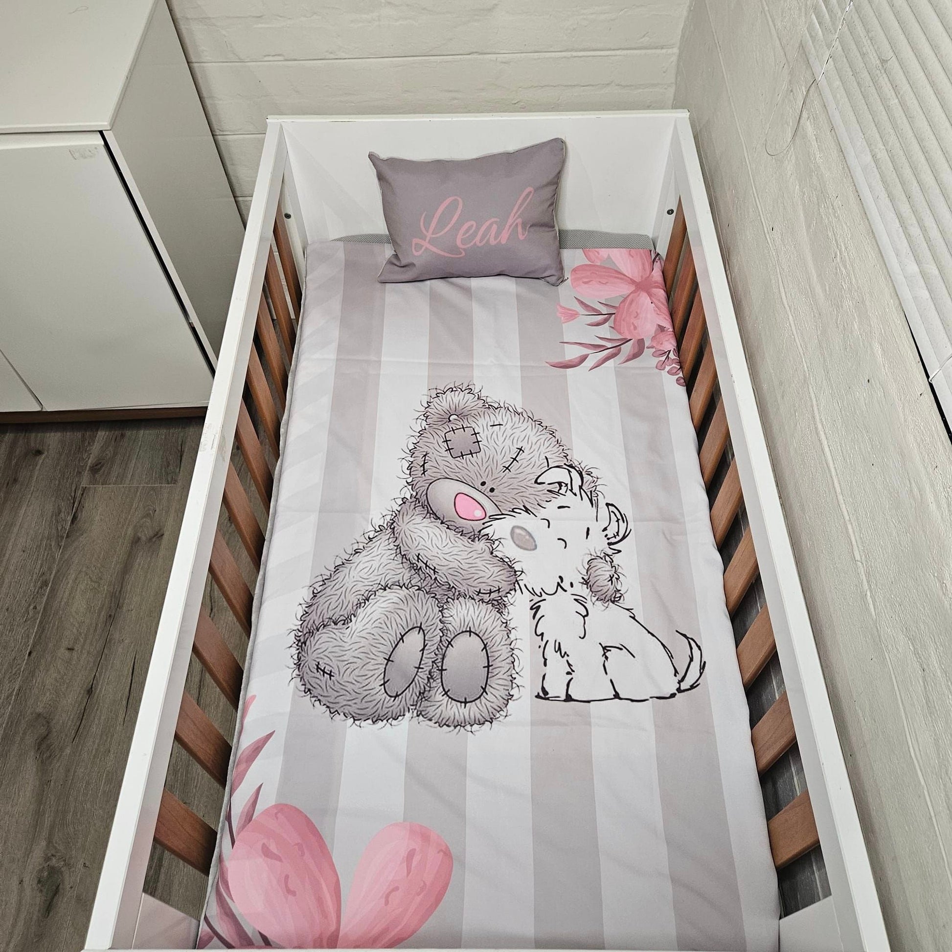 Pink Nose and Grey Tatty Teddy - Sew Just More