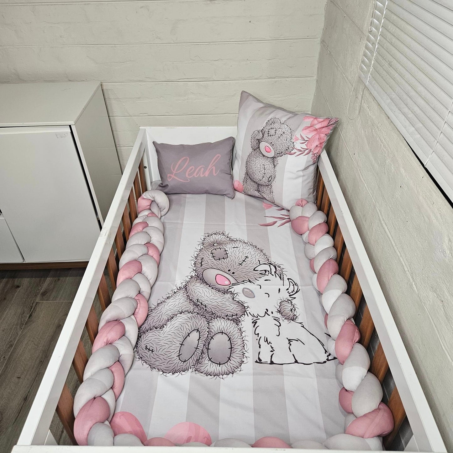 Pink Nose and Grey Tatty Teddy - Sew Just More