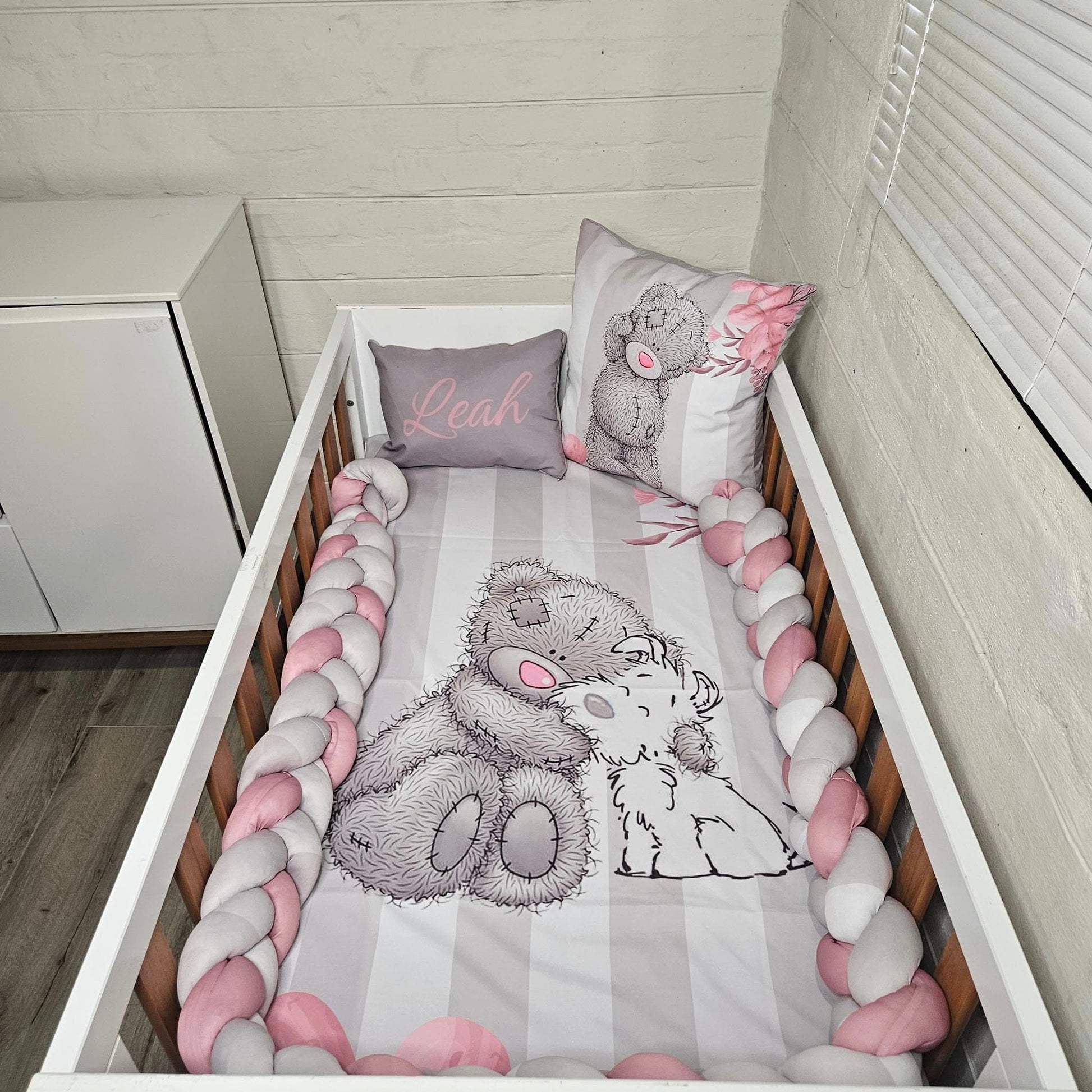 Pink Nose and Grey Tatty Teddy - Sew Just More