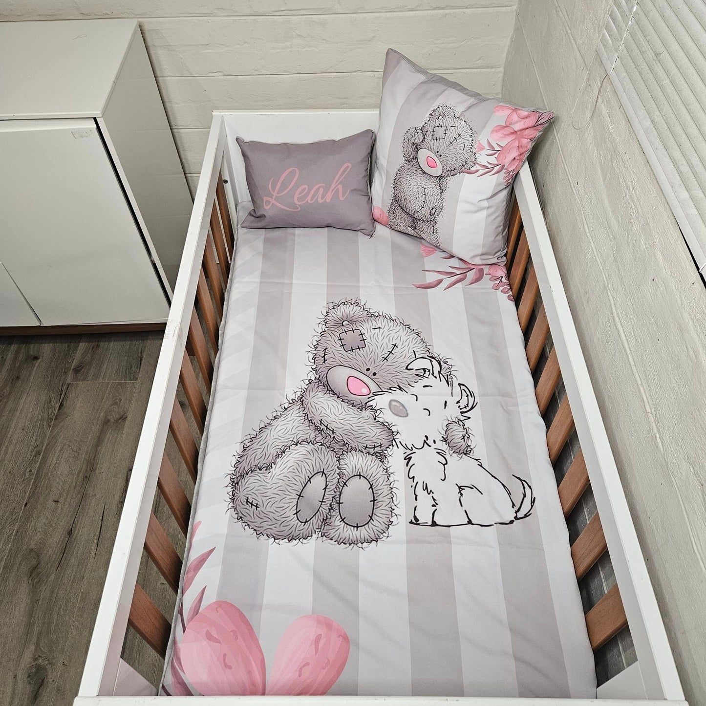 Pink Nose and Grey Tatty Teddy - Sew Just More