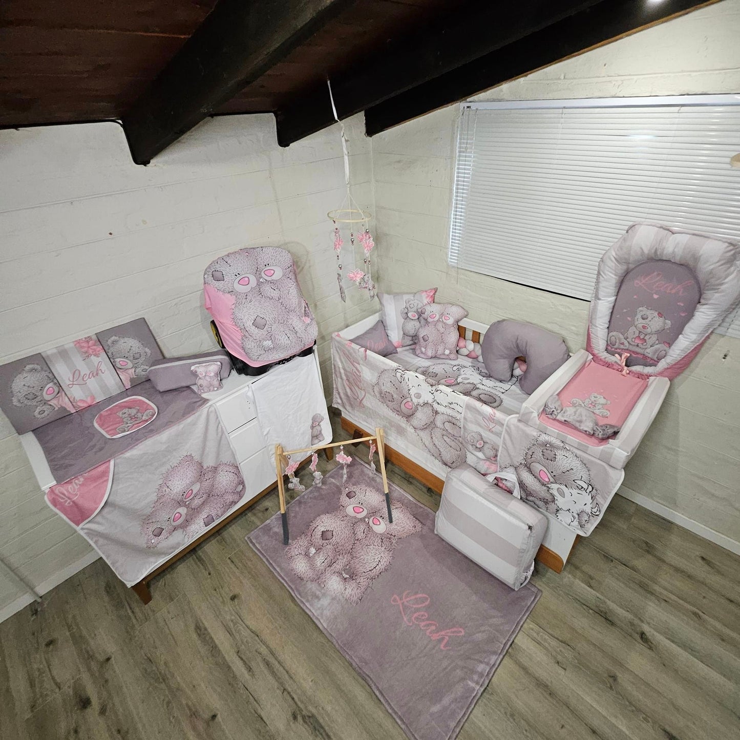 Pink Nose and Grey Tatty Teddy - Sew Just More