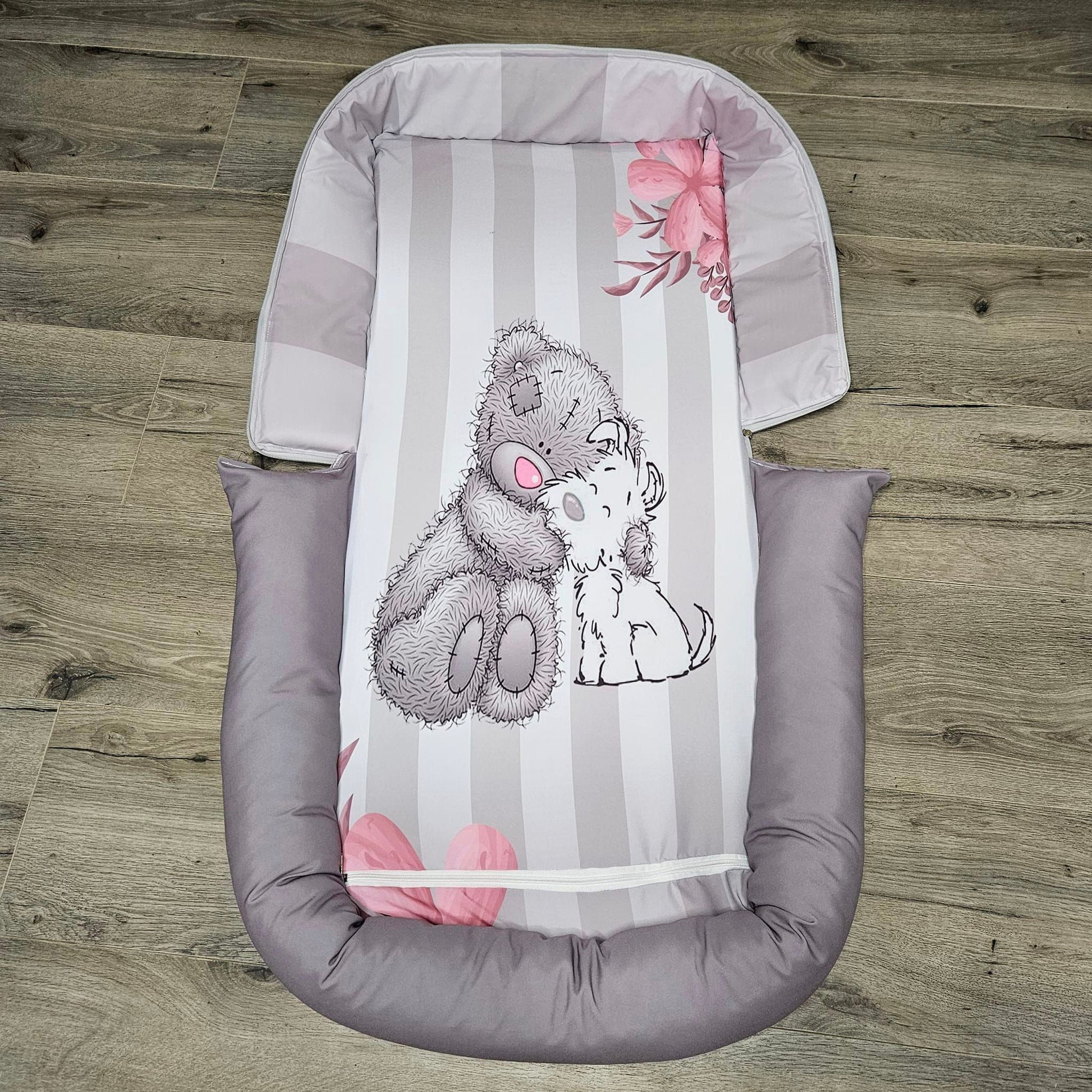 Pink Nose and Grey Tatty Teddy - Sew Just More