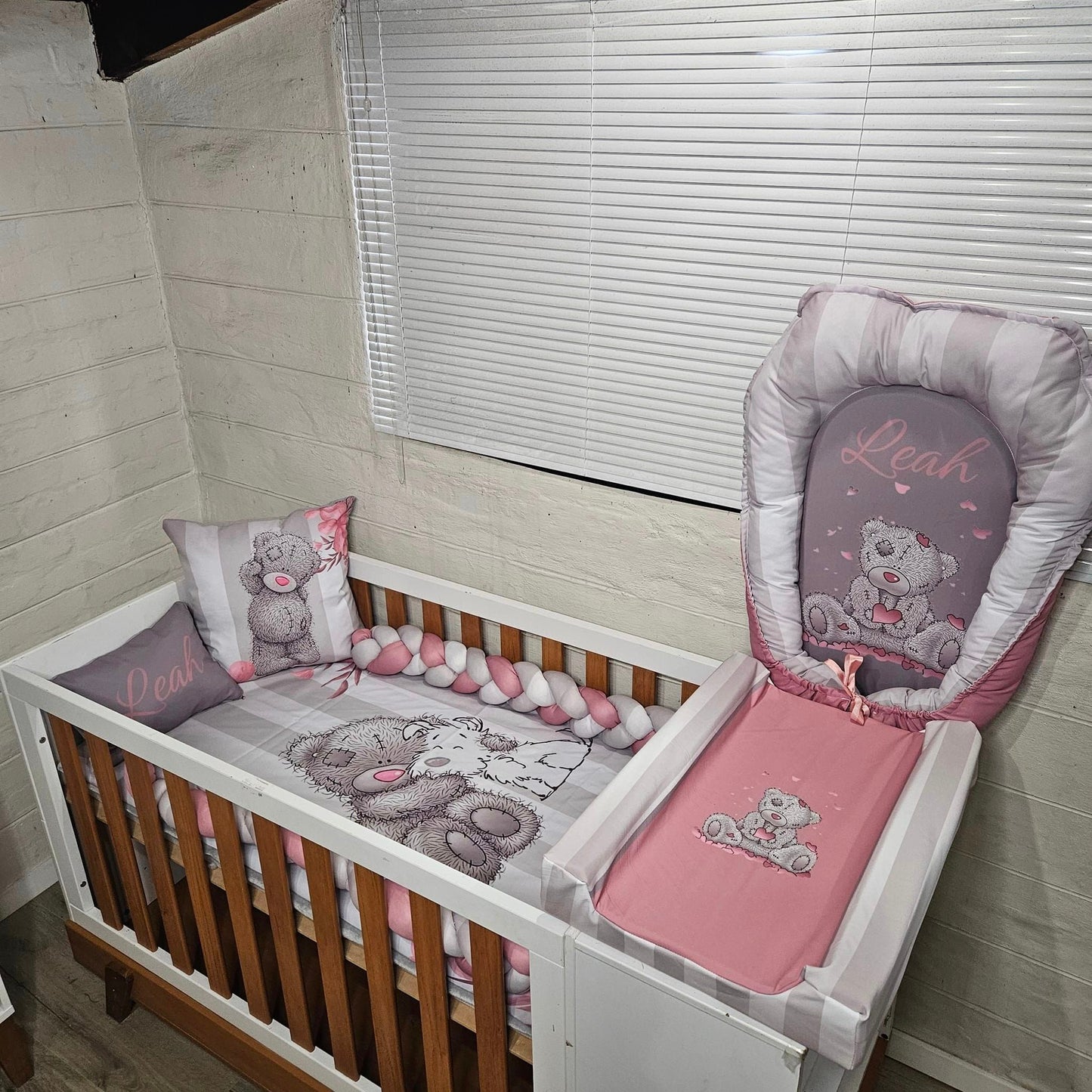 Pink Nose and Grey Tatty Teddy - Sew Just More