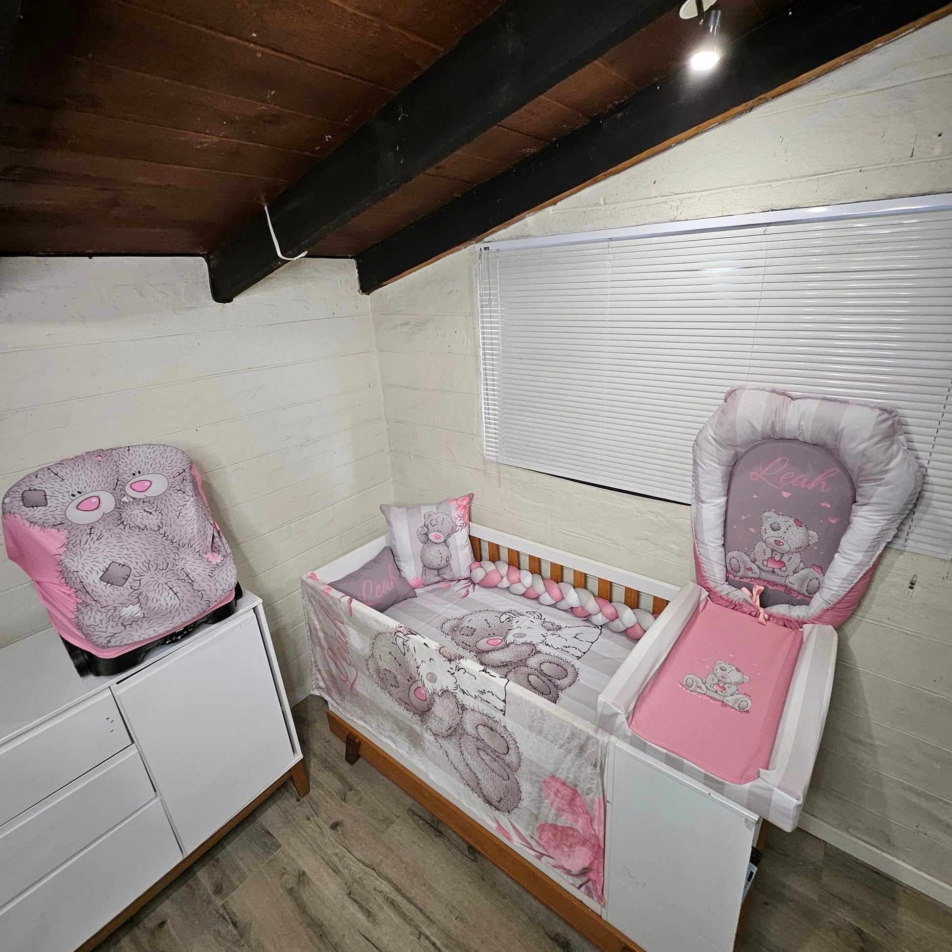 Pink Nose and Grey Tatty Teddy - Sew Just More