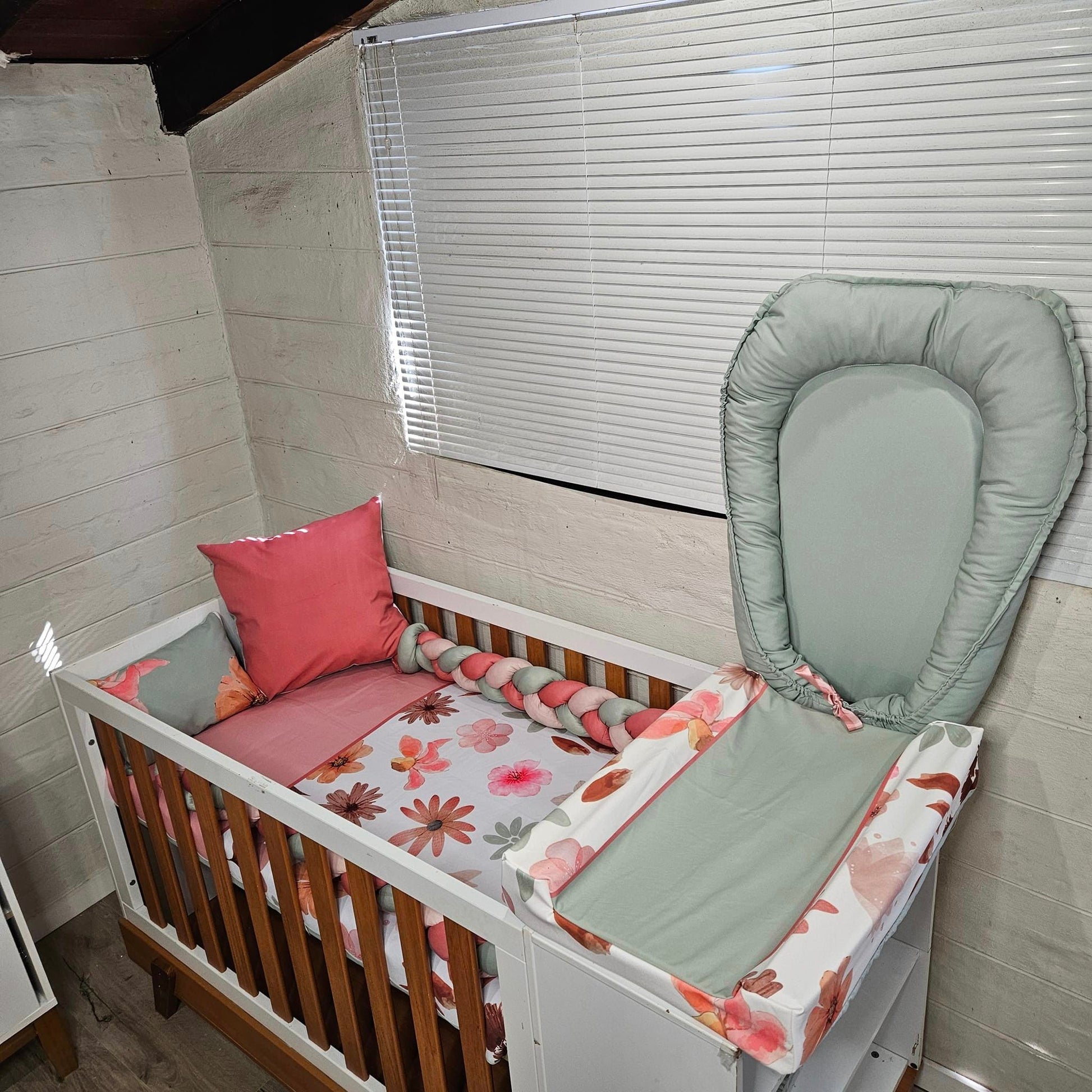 Pink and Sage Boho floral - Sew Just More