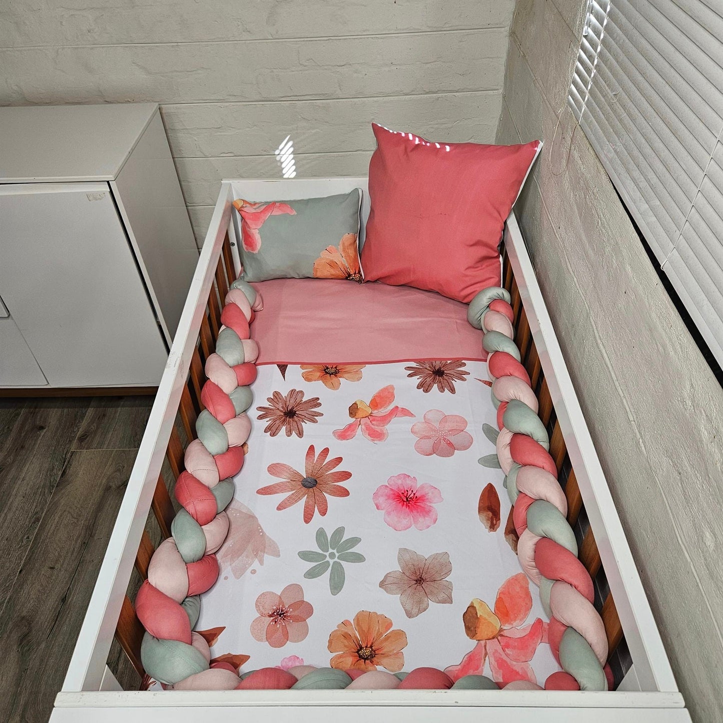 Pink and Sage Boho floral - Sew Just More