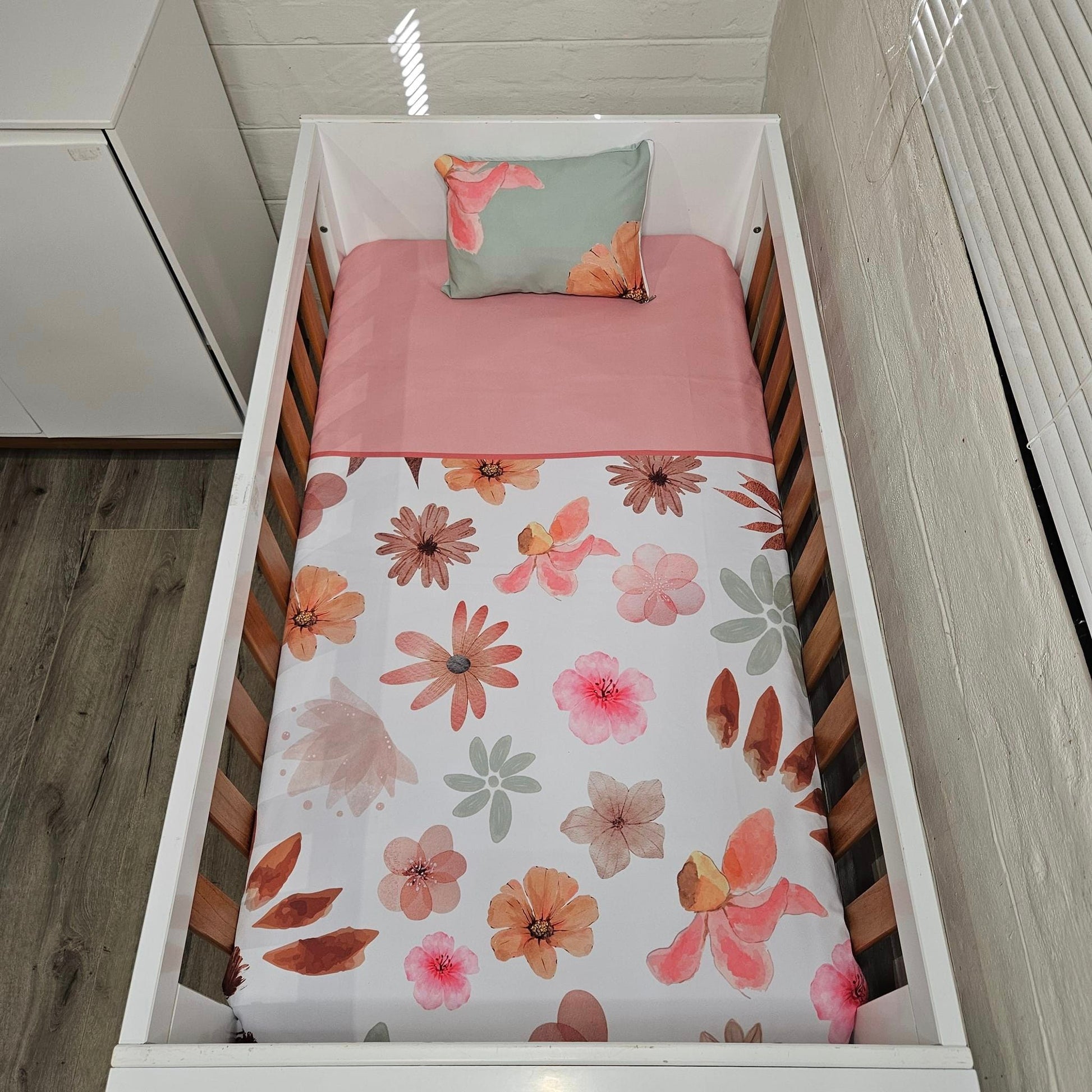 Pink and Sage Boho floral - Sew Just More