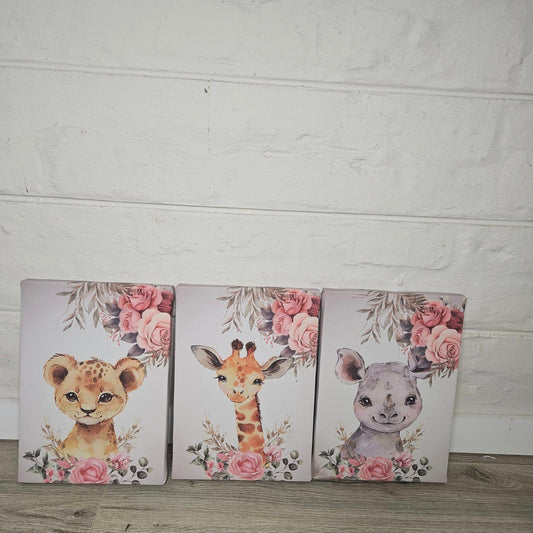 Pink and Grey Rosy Safari - Sew Just More