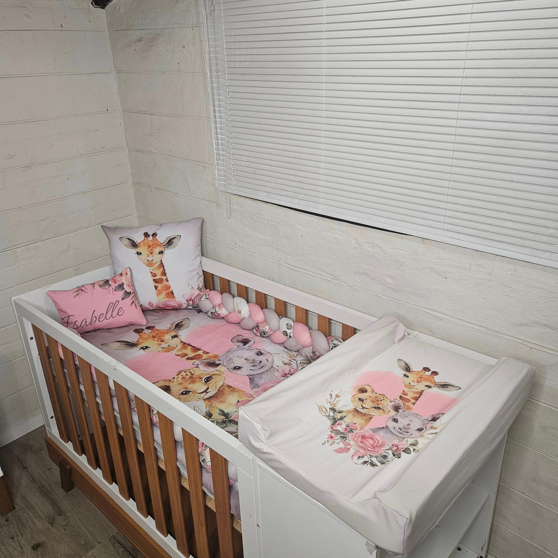 Pink and Grey Rosy Safari - Sew Just More