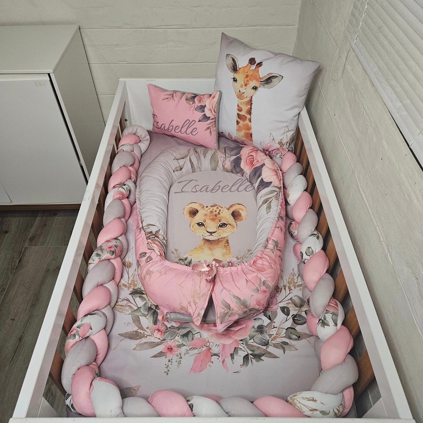 Pink and Grey Rosy Safari - Sew Just More