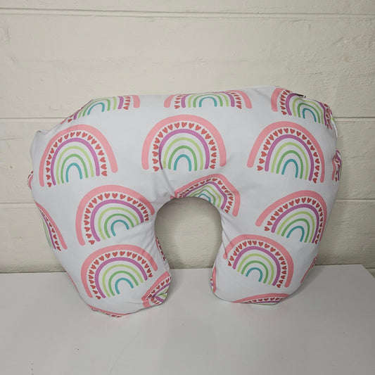 Colorful Boho Rainbow nursing pillow