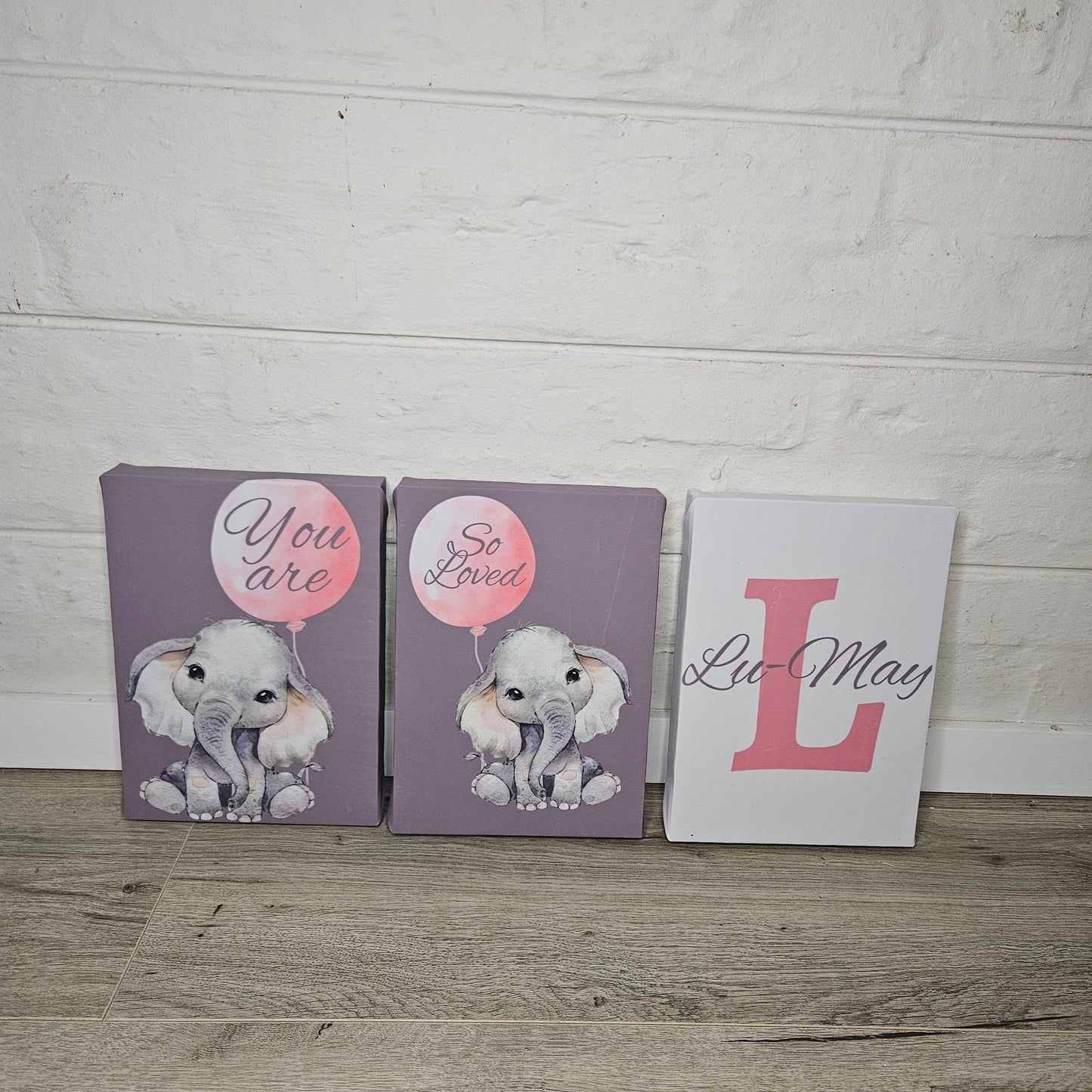 Pink Polka and Grey Ellie cot linen