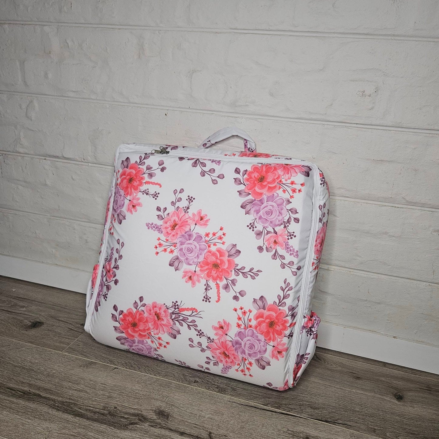 Pink and Purple Floral Ellie cot linen