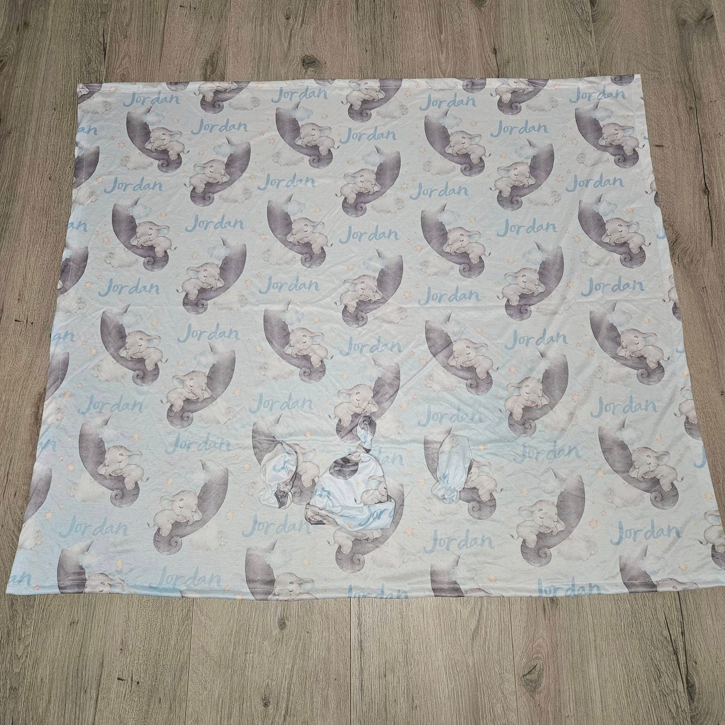 Sweet dreams Blue and Grey Ellie cot linen