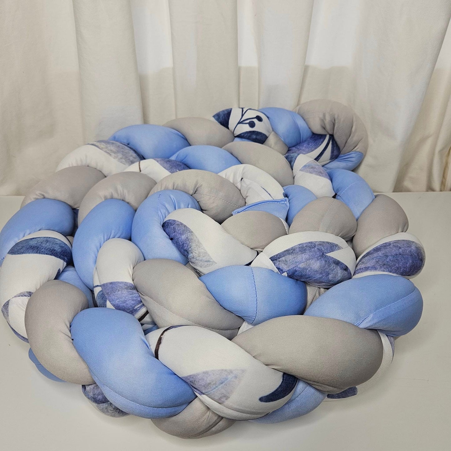 Owen the cute Baby Blue Ellie cot linen +