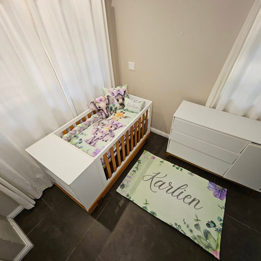 Mint and Lavender Safari  carpet