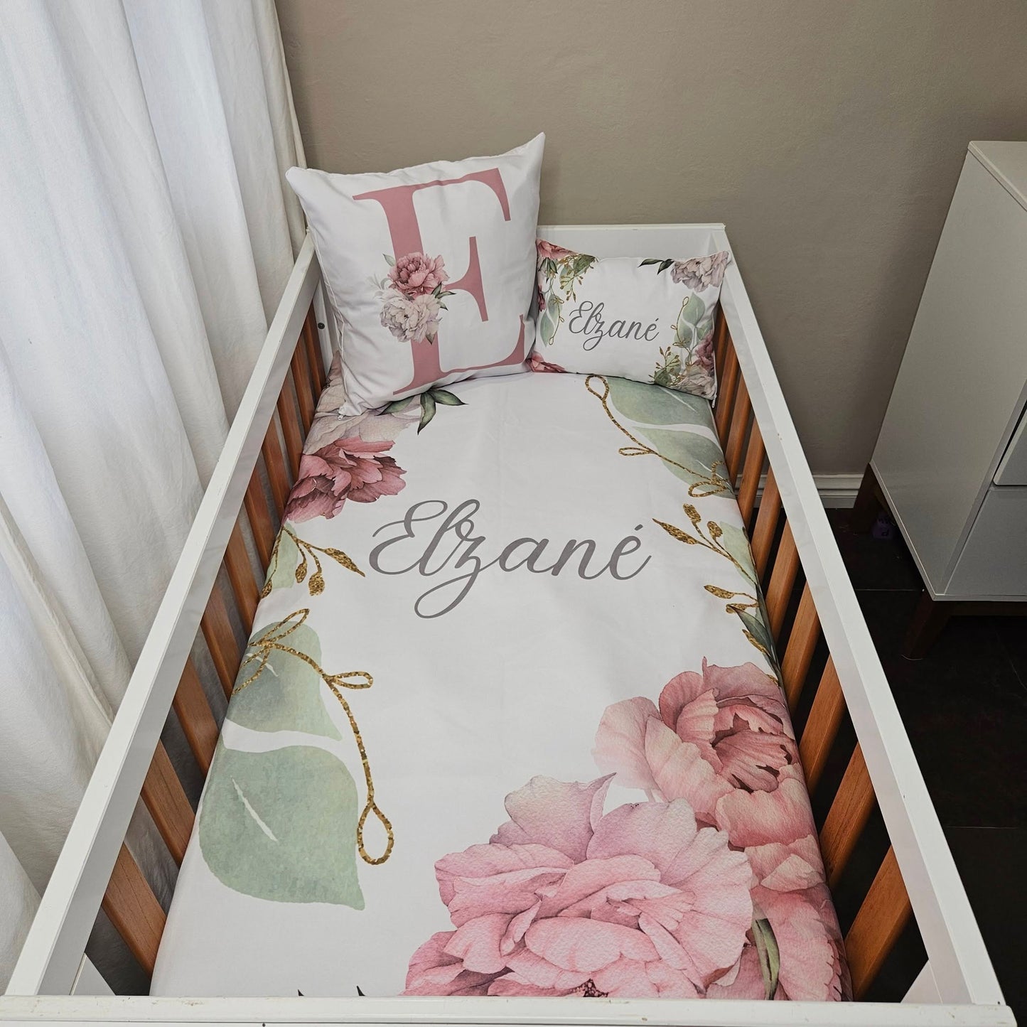 Peony Floral cot linen