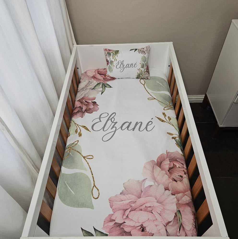 Peony Floral cot linen