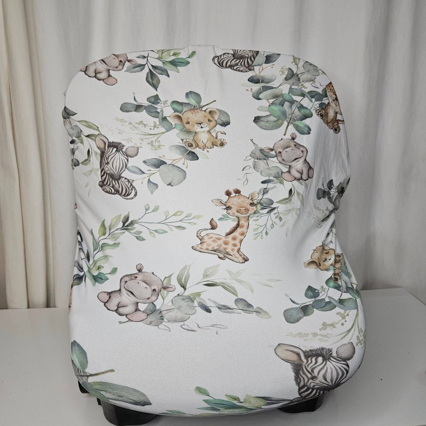 Olive Natural Safari cot linen