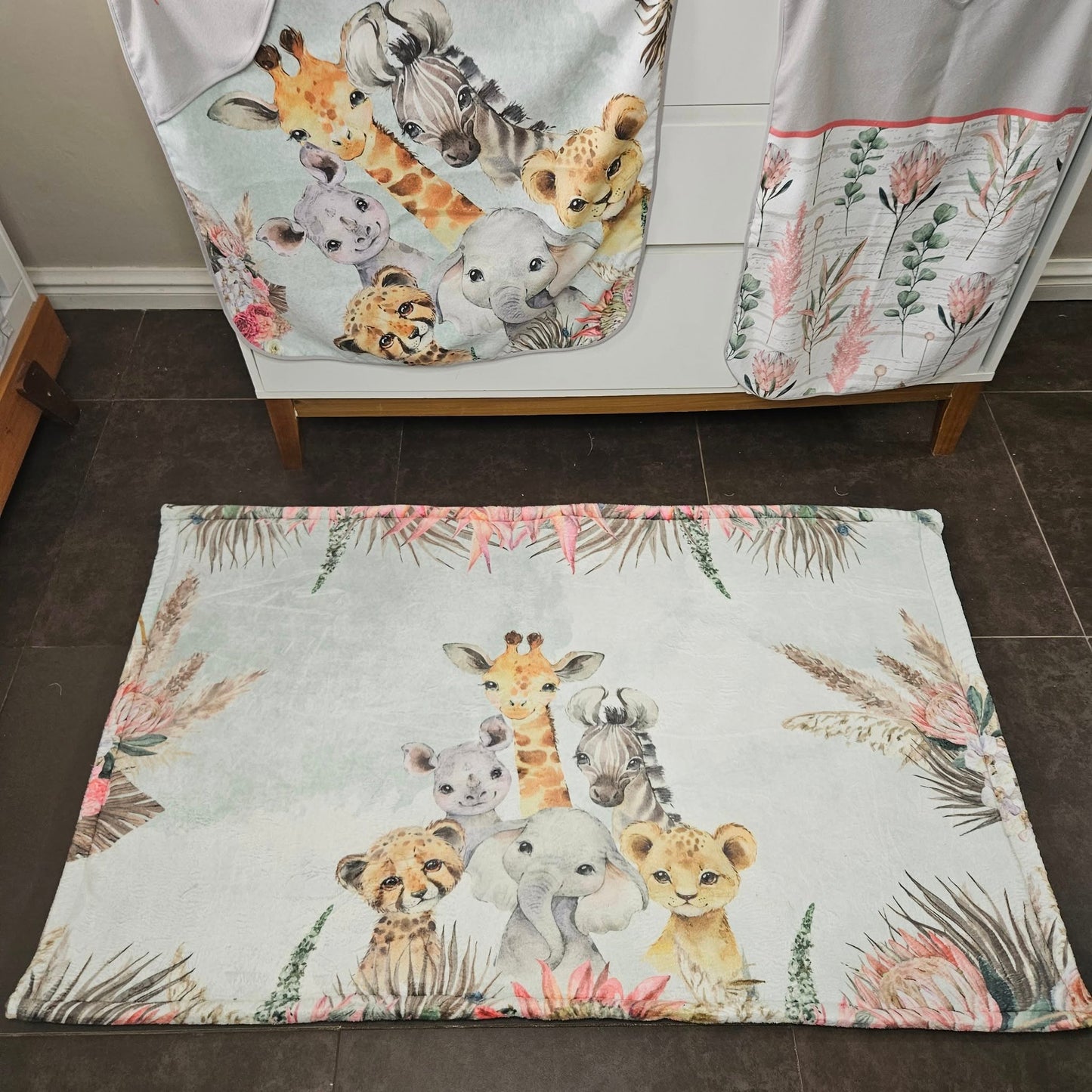Karoo Fynbos Safari (Duck egg and Mint) carpet