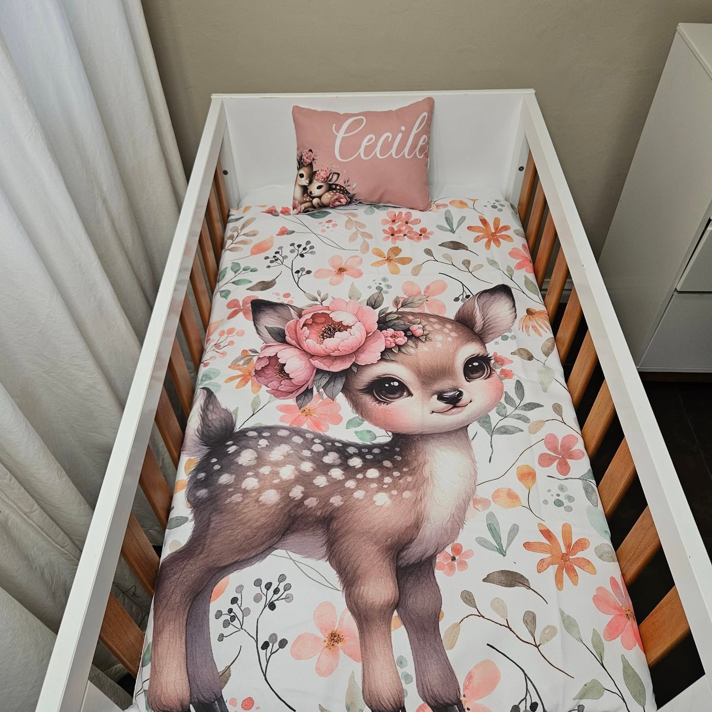 Cute Boho Deer cot linen