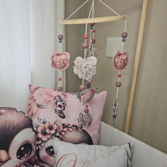 Peony Penguin Cot Mobile