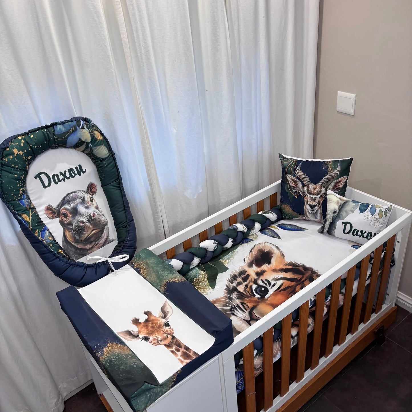 The Royal Safari cot linen