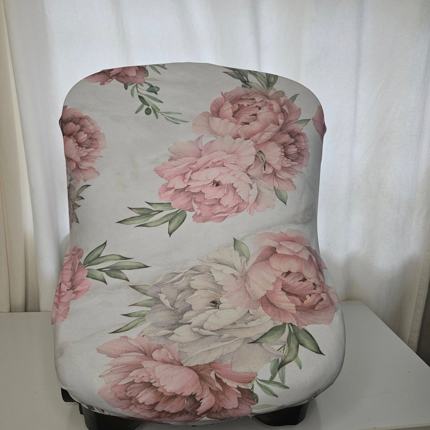 Peony Penguin car seat cover