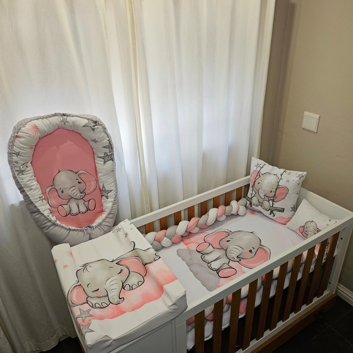 Dreamy Sweet Pink Ellie cot linen