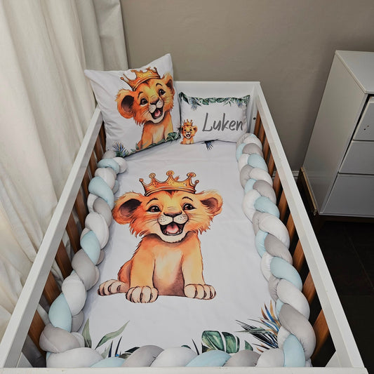 King of the Jungle cot linen