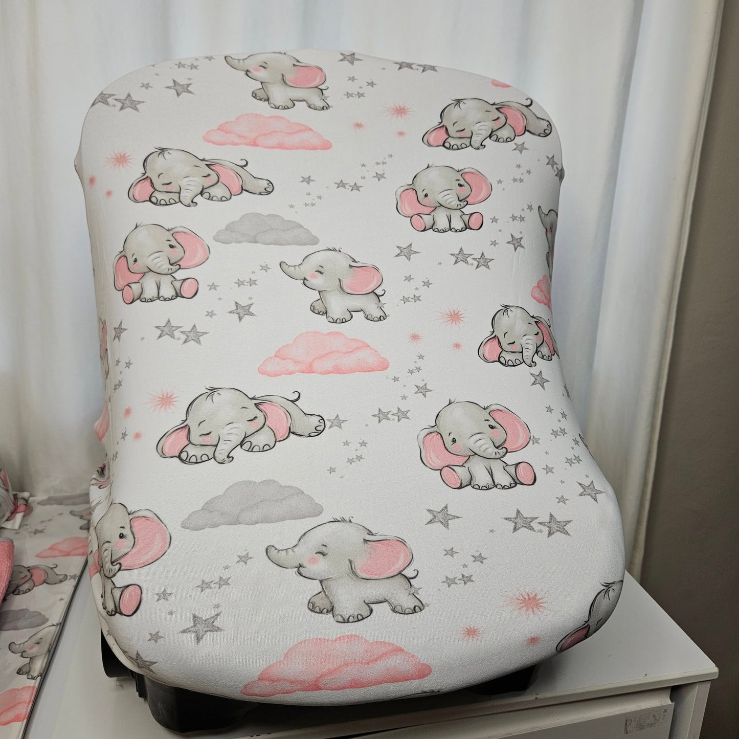 Dreamy Sweet Pink Ellie Car seat cover