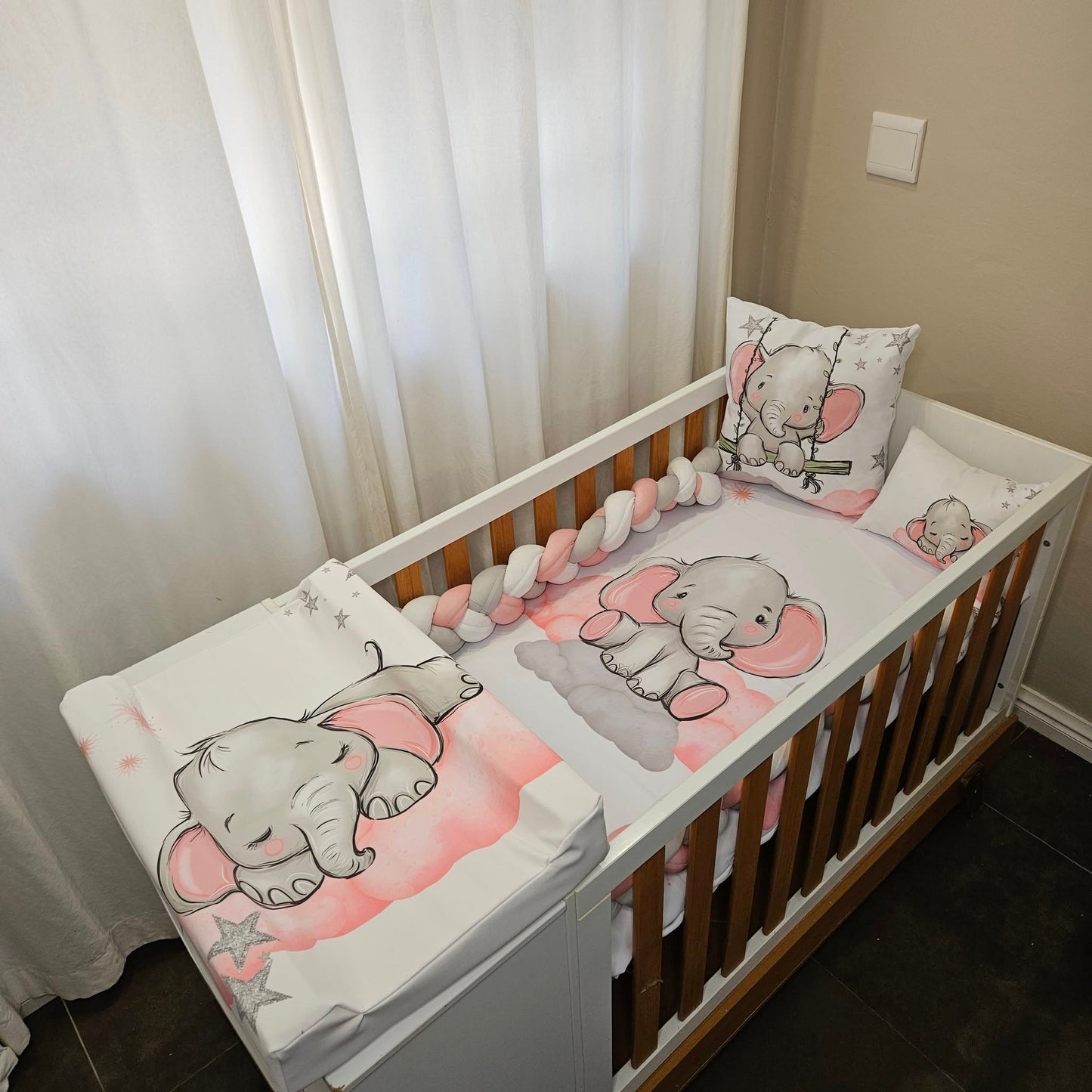 Dreamy Sweet Pink Ellie cot linen